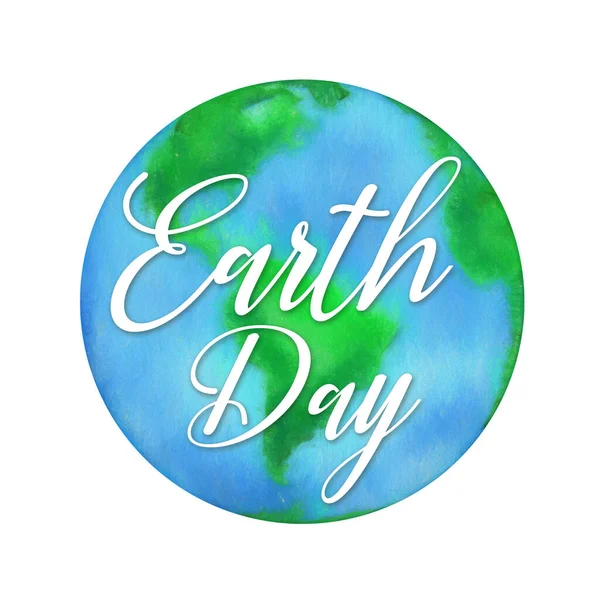 Earth Day Aquarell Hintergrund — Stockfoto