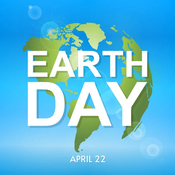Hintergrund Des Earth Day Vektor Eps10 Abbildung — Stockvektor
