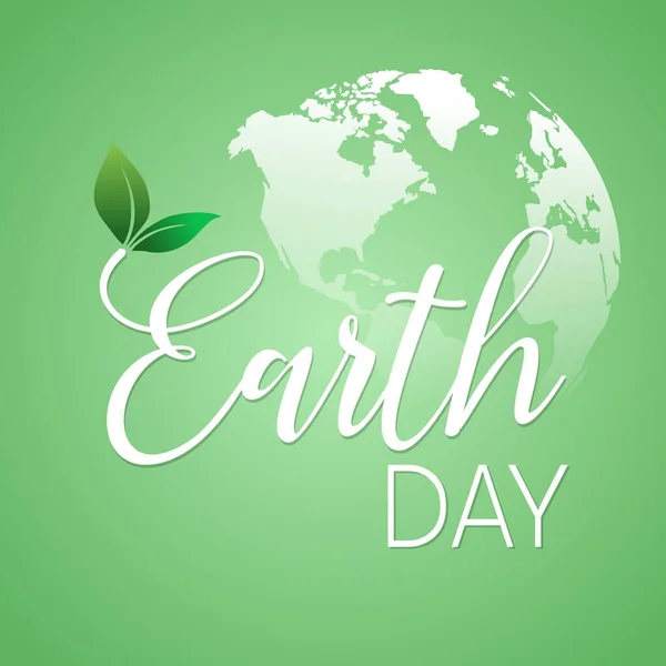 Hintergrund Des Green Earth Day Vektor Eps10 Abbildung — Stockvektor