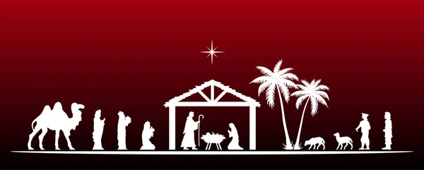 红白相间的圣诞圣诞彩旗背景 — 图库矢量图片