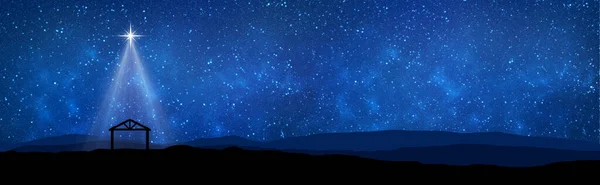 Çölde Noel Doğumu. Tebrik kartı arkaplanı.