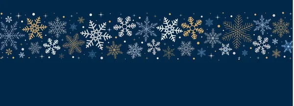 Fundo Natal Com Flocos Neve — Vetor de Stock