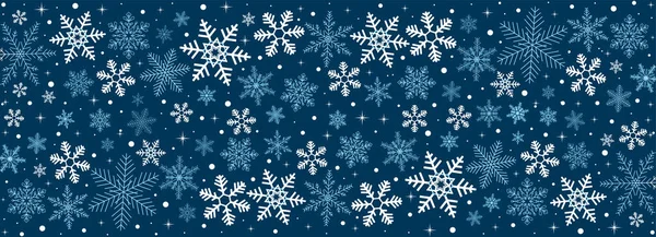 Fundo Natal Com Flocos Neve — Vetor de Stock