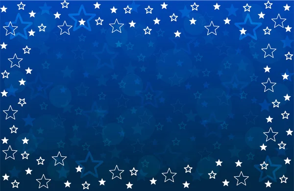 Christmas Background Stars Space Your Text — Stock Vector