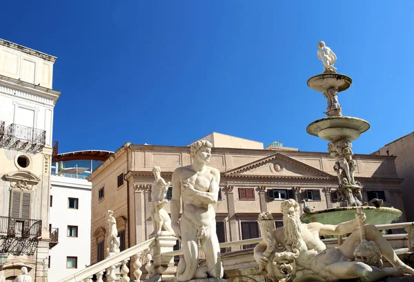 Fontana Pretoria Palermo Sicily Italy — Stock Photo, Image