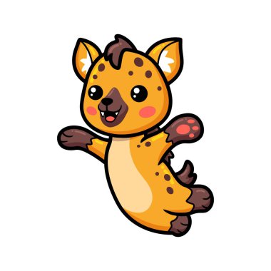 Şirin bebek sırtlan çizgi filminin vektör çizimi