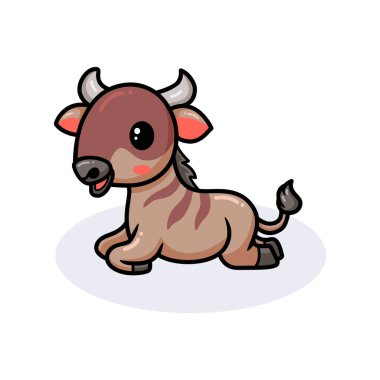 Küçük şirin antilop çizgi filminin vektör çizimi