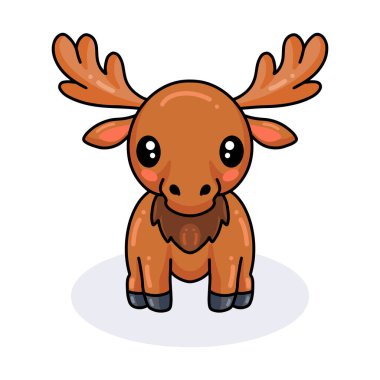 Şirin, küçük bir geyik çizgi filminin vektör çizimi