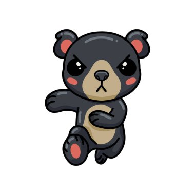 Küçük şirin ayı çizgi filminin vektör çizimi