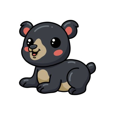 Sevimli küçük ayı çizgi filminin vektör çizimi