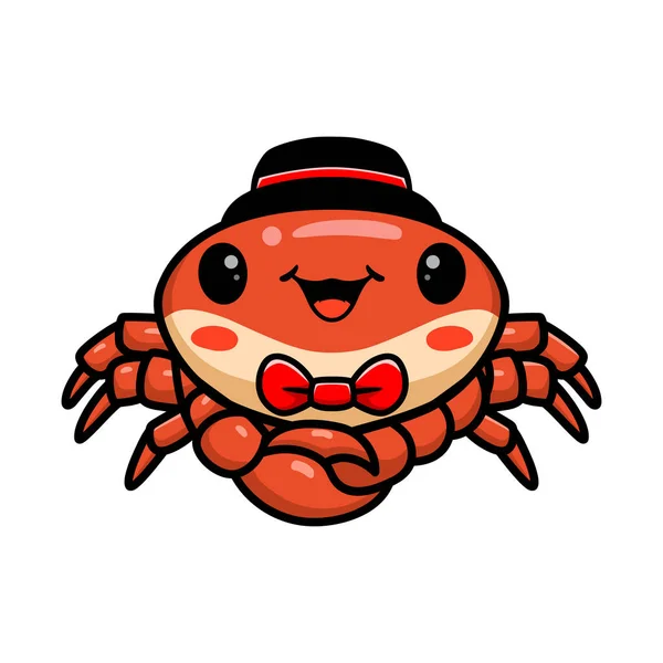 Wektor Ilustracja Cute Little Crab Magik Kreskówka — Wektor stockowy