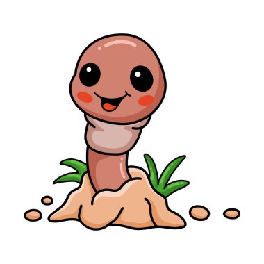 Delikten çıkan şirin küçük solucan çizgi filminin temsilcisi.