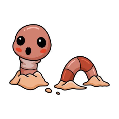 Delikten çıkan şirin küçük solucan çizgi filminin temsilcisi.