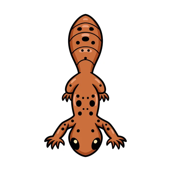 Vektori Kuva Söpö Leopardi Gecko Sarjakuvahahmo — vektorikuva