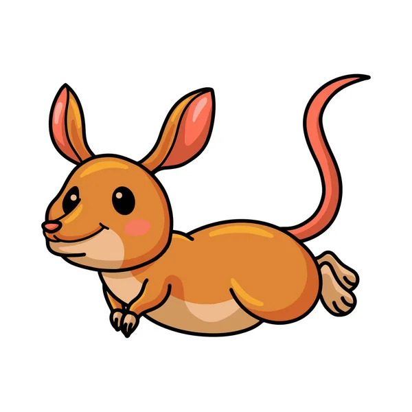 Vector Illustration Cute Little Bandicoot Cartoon Character — Stock Vector