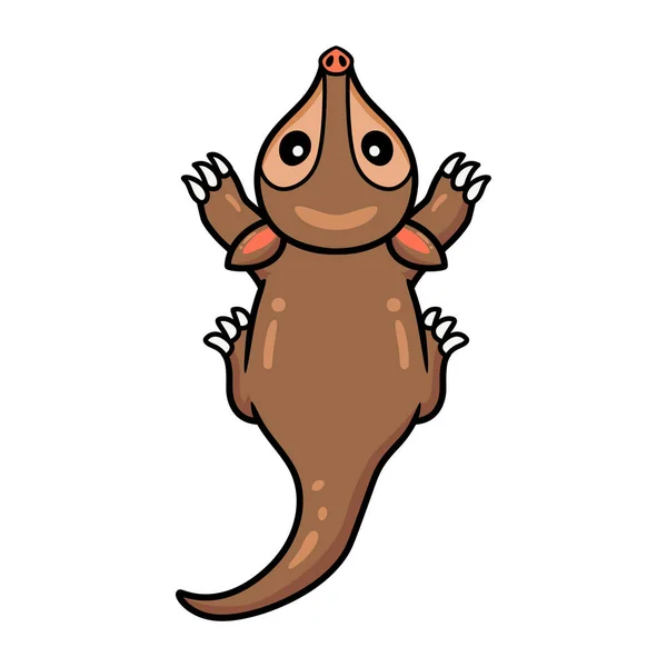 Vector Illustration Cute Little Aardvark Cartoon Character — Archivo Imágenes Vectoriales
