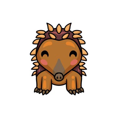 Şirin kirpi çizgi film karakterinin vektör çizimi