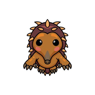 Küçük şirin kirpi çizgi filminin vektör çizimi