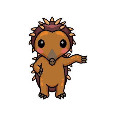 Şirin, küçük kirpi çizgi filminin vektör çizimi