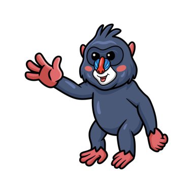 El sallayan şirin, küçük bir manmatkap çiziminin vektör çizimi