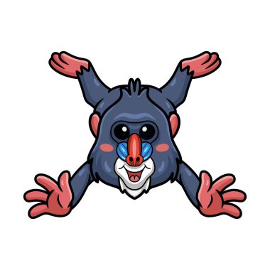 Küçük şirin manmatkap çizgi filminin vektör illüstrasyonu