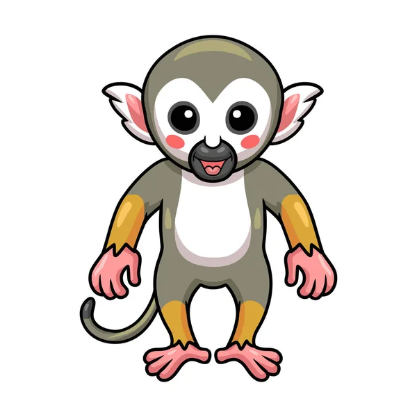 Desenho de macaco bonito, Vetor Premium