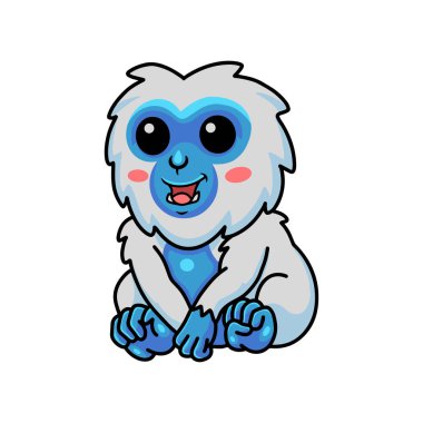 Şirin küçük yeti çizgi filminin vektör çizimi