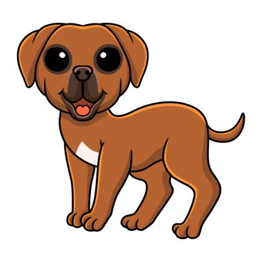 Vector illustration of Cute tosa inu cartoon posing