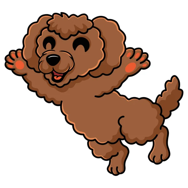 Векторна Ілюстрація Милий Іграшковий Пудель Собаки Мультфільм — стоковий вектор