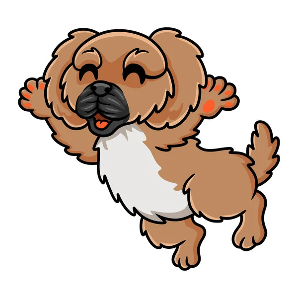 かわいい犬の漫画のベクトルイラスト — ストックベクタ