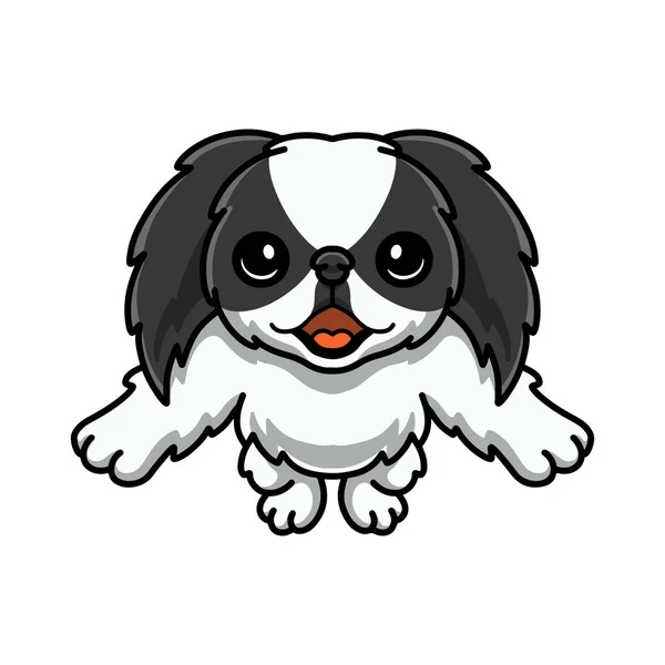 Vector Ilustración Lindo Japonés Barbilla Perro Dibujos Animados — Vector de stock