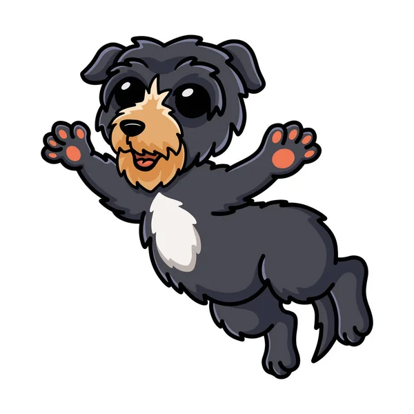 Vector Illustratie Van Schattig Hert Hond Cartoon Poseren — Stockvector