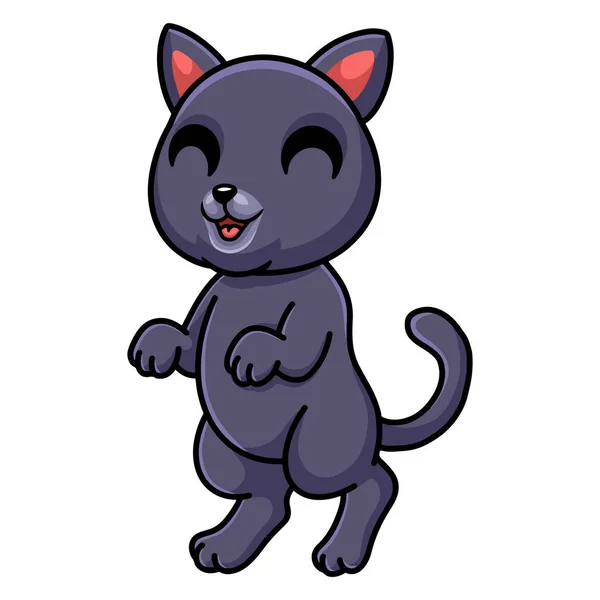 かわいいチャートルー猫漫画のベクトルイラスト立っ — ストックベクタ