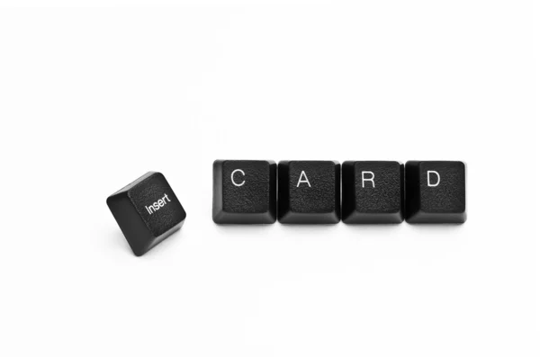 Inserir cartão — Fotografia de Stock