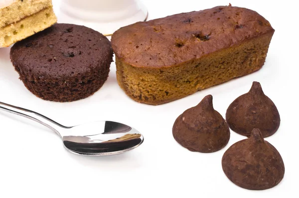 Gâteau et chocolat dessert sucré — Photo