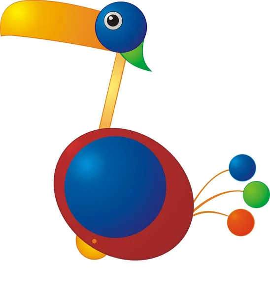 Illustration av fågel — Stock vektor