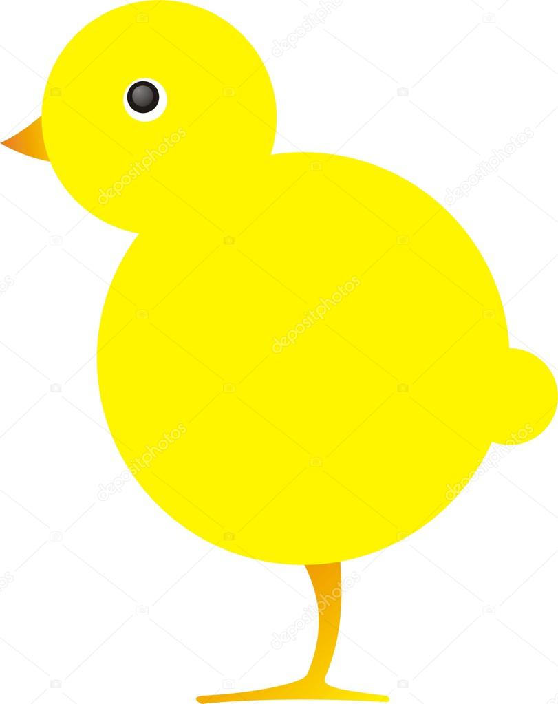 Illustrazione di pollo giallo — Vettoriali di malycka