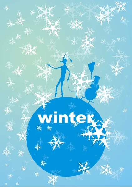 Vinter — Stock vektor