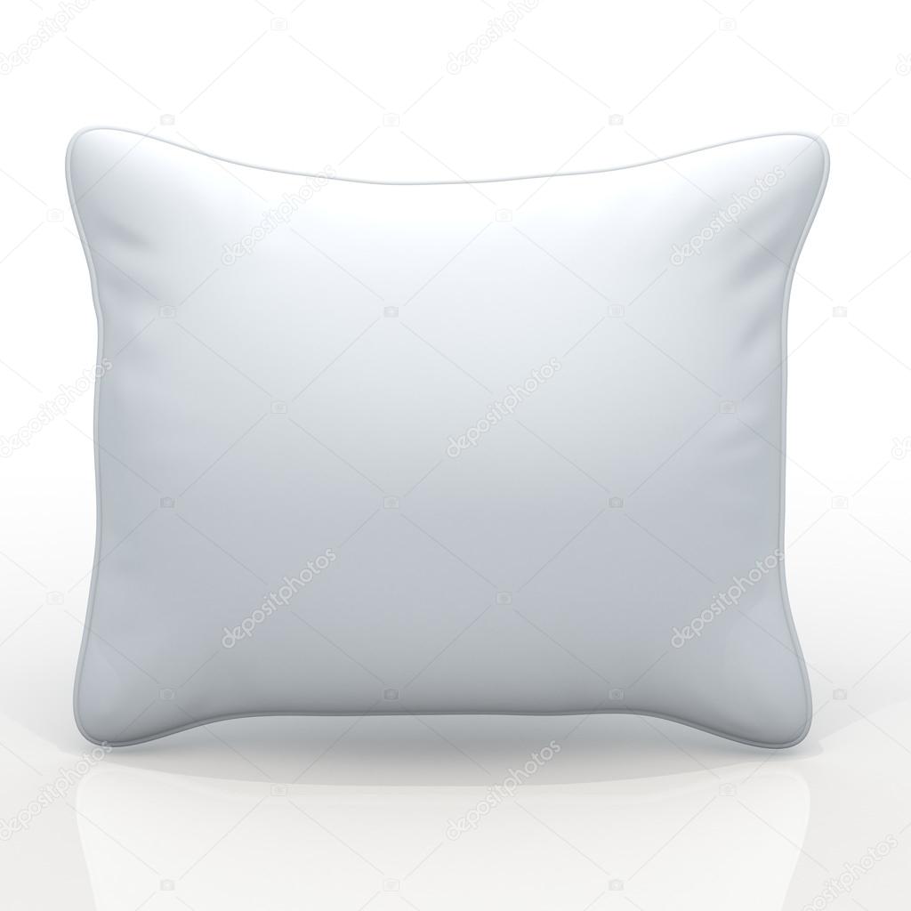 3d clean white pillows
