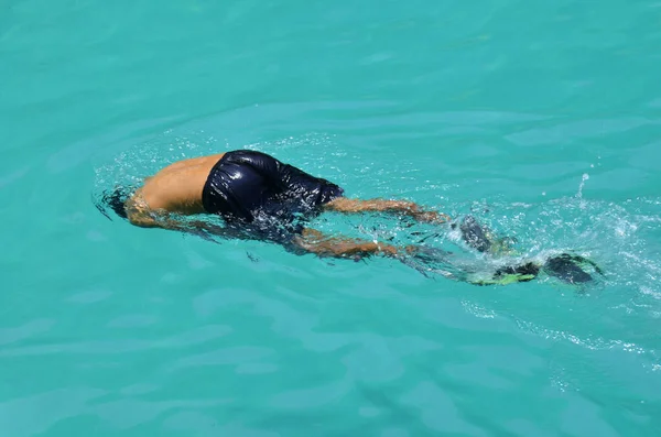Los Tailandeses Los Viajeros Extranjeros Visitan Natación Buceo Con Snorkel — Foto de Stock
