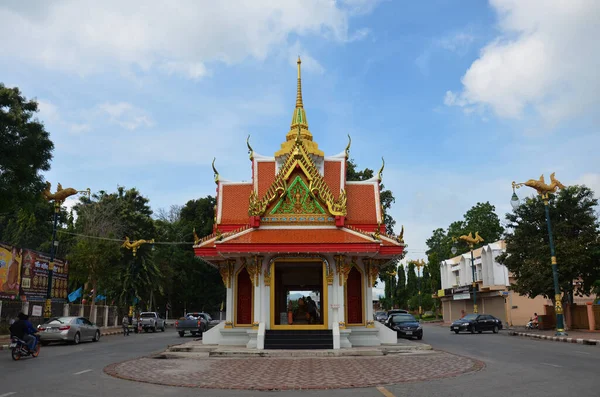 City Pillar Shrine Der Stadt Kanchanaburi Für Thailändische Und Ausländische — Stockfoto