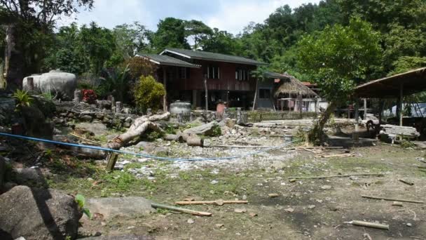 Ver Paisaje Baan Huay Nam Sai Campo Suan Phueng Distrito — Vídeo de stock