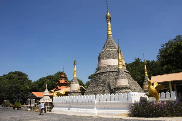 Wat Chedi Hoi Lub Stupa Gigantyczne Skamieniałe Muszle Ostryg Wieku — Zdjęcie stockowe