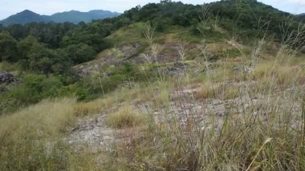 Ansicht Landschaft Mit Bergwald Von Khao Lon Abenteuer Für Thailändische — Stockvideo