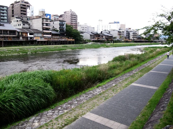 Pohled Krajina Město Život Životní Styl Japonci Odpočívat Relaxovat Starožitnými — Stock fotografie