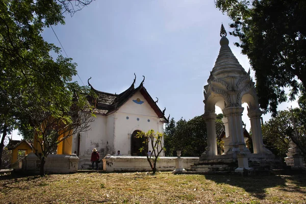 Ancient Ruins Antique Church Building Wat Prasat Nakhon Luang Temple — Stock Photo, Image