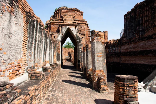 Ruines Antiques Château Antique Bâtiment Brique Pierre Wat Prasat Nakhon — Photo