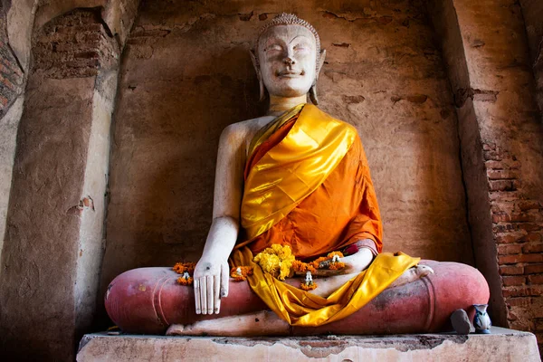 Antike Ruinen Alte Buddha Statue Des Wat Prasat Nakhon Luang — Stockfoto