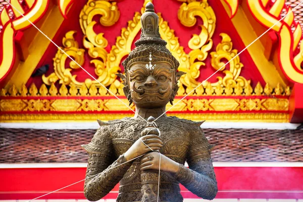 King Thao Wessuwan Vasavana Kuvera Giant Statue Thai People Travel — Stock Photo, Image