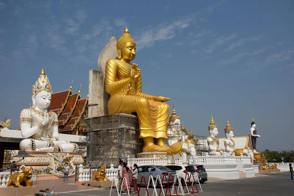 Schönheit Phra Ariya Mettrai Buddha Statue Für Thailänder Auf Reisen — Stockfoto
